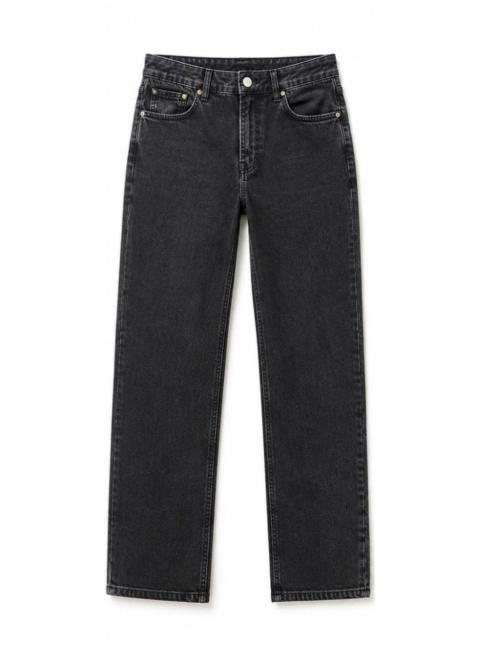 Zara Black Straight Leg Jeans / Denim Size 14